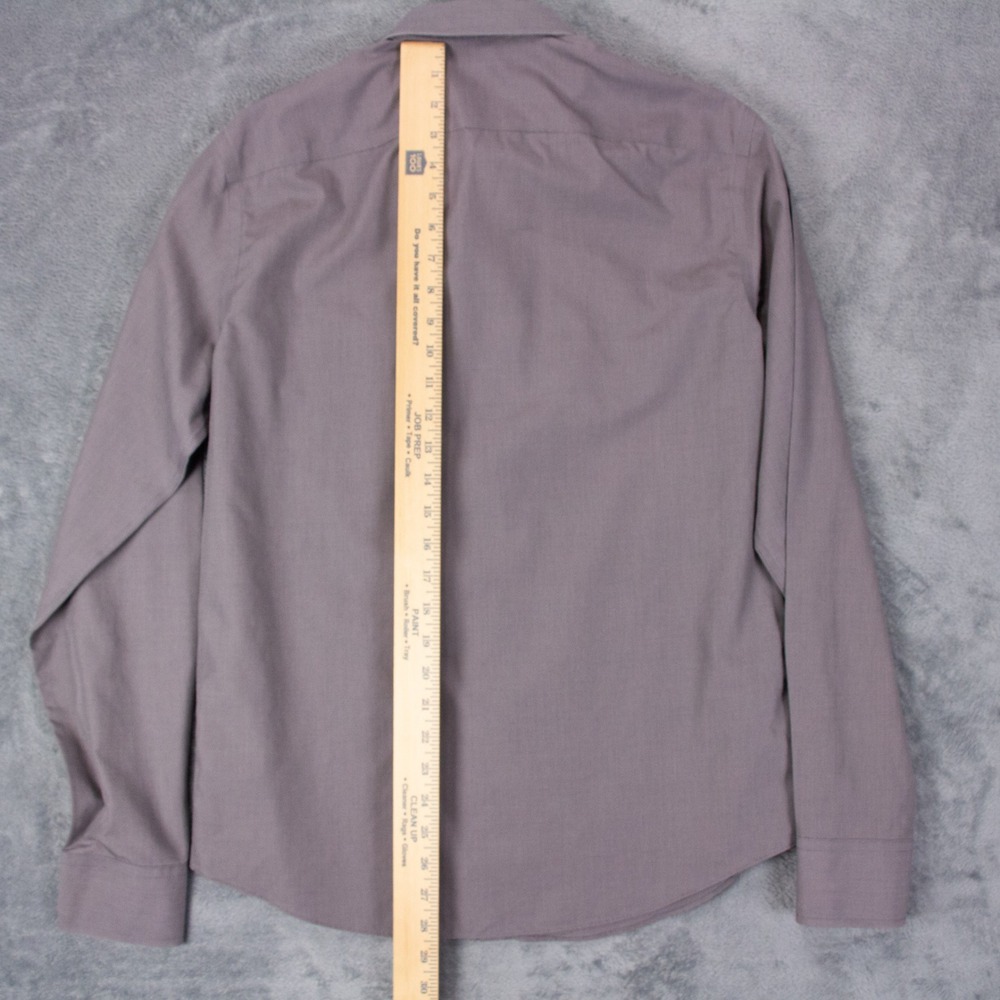UNTUCKit Sangiovese Mens M Slim Fit Wrinkle Free Shirt Grey - Picture 11 of 12